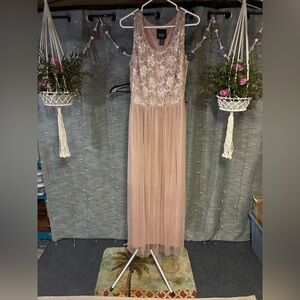 Lovely Grace Embellished Tulle Maxi Dress NWOT